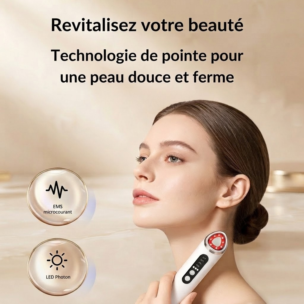 Beauty Device Home-use Facial Massager Photon Seven-color For Home Use